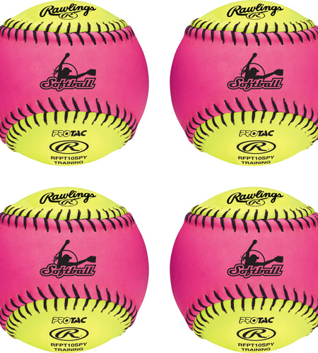 Official League Recreational Use Fastpitch Softballs, 10 Inch, 4 Count