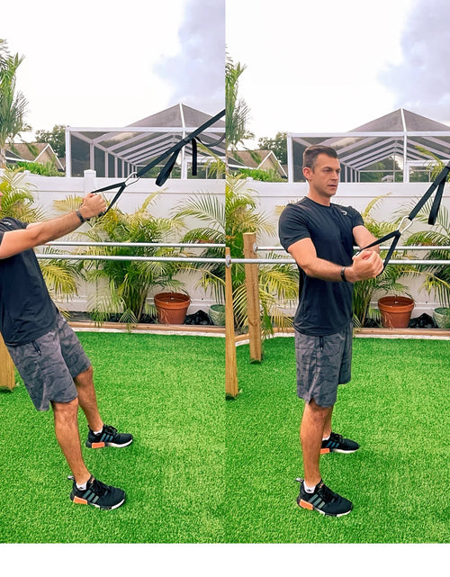 Load image into Gallery viewer, Bodyweight Resistance Suspension Training Set for Full Body Workout with 12-Week Workout Program Included
