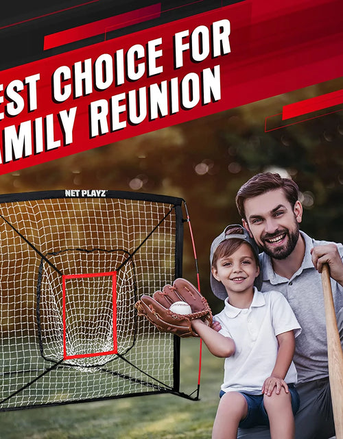 Load image into Gallery viewer, 5&#39; X 5&#39; Baseball &amp; Softball Practice Hitting &amp; Pitching Net Similar to Bow Frame, Great for All Skill Levels
