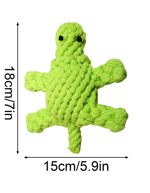 Load image into Gallery viewer, Pet Cotton Rope Toy Small Turtle Molars Boredom Dog Toy Pet Toy
