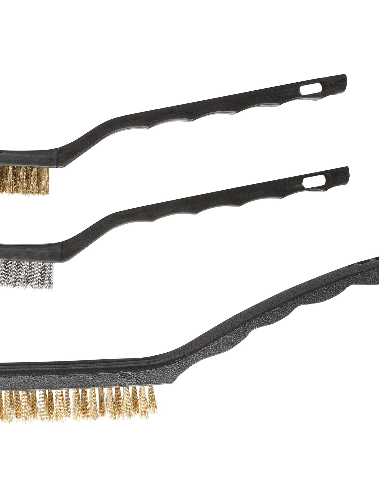 3-Piece Wire Utility Brush Set for Utility Cleaning Brass and Stainless Steel