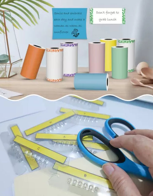 Load image into Gallery viewer, Portable Mini Thermal Printer Pocket Photo Printer Wireless Bluetooth W/ 6 Rolls
