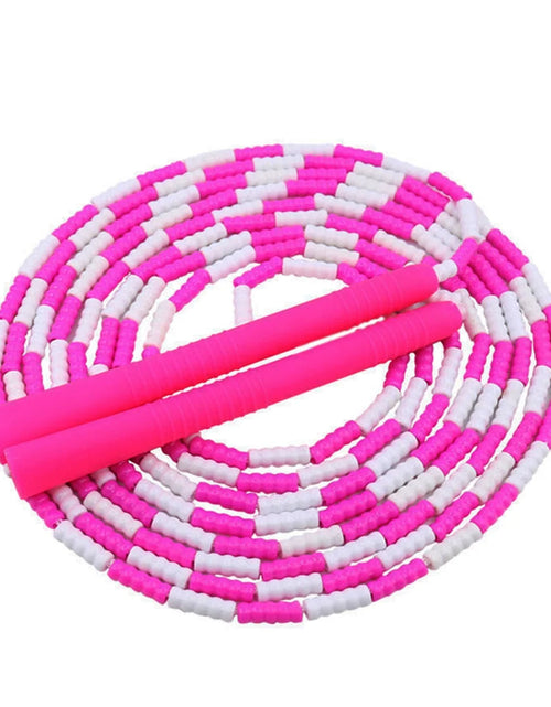 Load image into Gallery viewer, Jump Rope, 3 PCS Adjustable Length Tangle-Free Segmented Soft Beaded Skipping Rope, Fitness Jump Rope for Man Women Weight Loss 9.2 Ft
