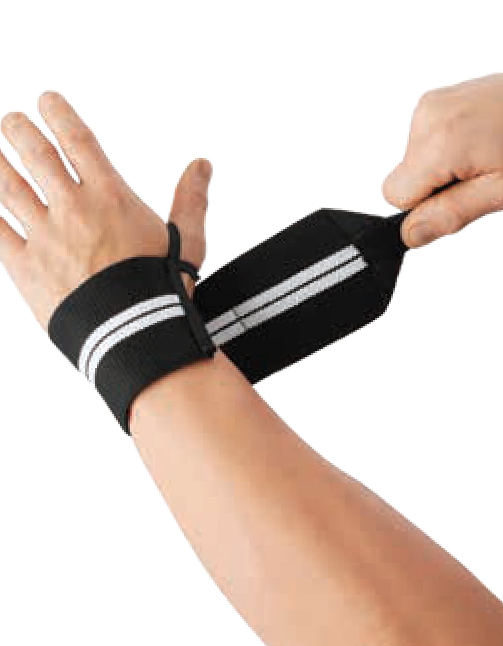 Fitness Weight Lifting Wrist Wraps with Thumb Loops, Pair