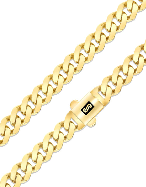 Load image into Gallery viewer, 14K Real Yellow Gold Royal Monaco 6Mm Miami Cuban Link Necklace (16&quot;-30&quot;) Italian Jewelry for Men &amp; Women
