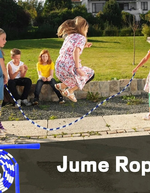 Load image into Gallery viewer, Jump Rope, 3 PCS Adjustable Length Tangle-Free Segmented Soft Beaded Skipping Rope, Fitness Jump Rope for Man Women Weight Loss 9.2 Ft
