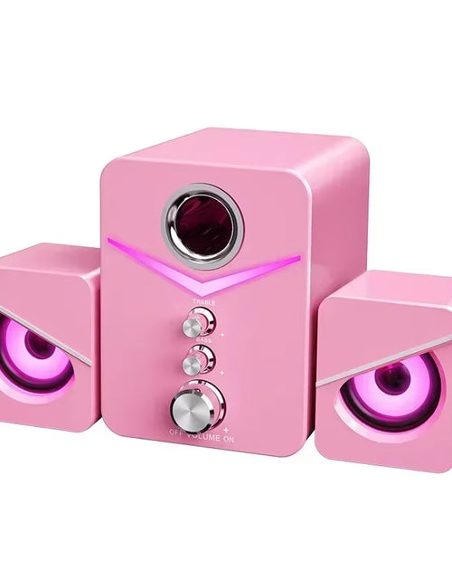 Load image into Gallery viewer, SADA Computer Speaker Home Desktop Computer Laptop Universal Small Speaker Wired Desktop Subwoofer Speaker
