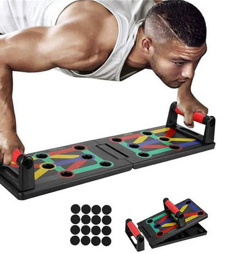 9 in 1 Push up Rack Board System Fitness Workout Train Gym Exercise