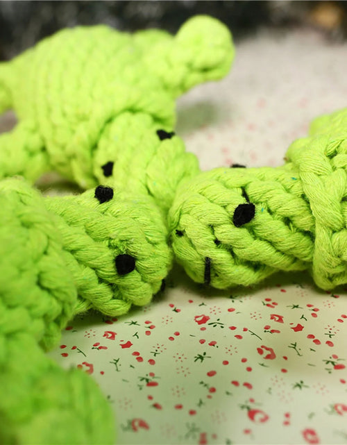 Load image into Gallery viewer, Pet Cotton Rope Toy Small Turtle Molars Boredom Dog Toy Pet Toy
