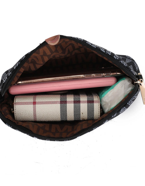 Load image into Gallery viewer, by Mia K. Marimar Women&#39;S Tote Bag with Pouch and Wristlet, Signature 4 Piece Set - Navy Blue
