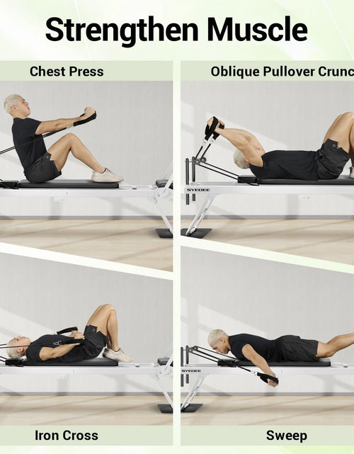 Load image into Gallery viewer, Foldable Pilates Equipment for Home Workouts,Balanced Body Pilates Reformer Machine for Home and Gym, Pilates Exercise Equipment with Jump Board, Additional 4 Springs
