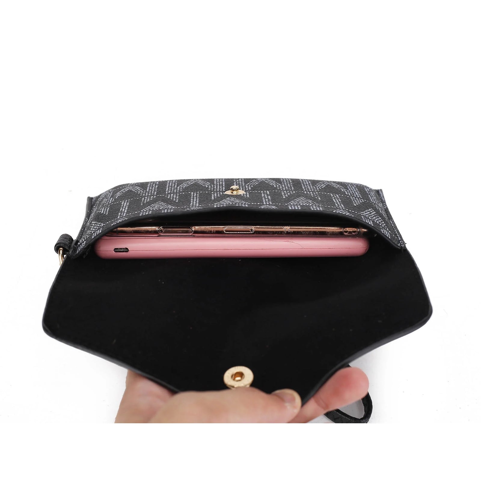 by Mia K. Marimar Women'S Tote Bag with Pouch and Wristlet, Signature 4 Piece Set - Navy Blue