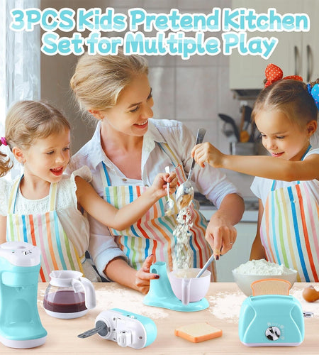 Kitchen Appliances Toys, Kids Play Kitchen Accessories Set, Pretend Kitchen T...