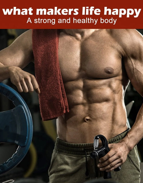 Load image into Gallery viewer, 6 Pack Grip Strength Trainer Kit with Counter, Adjustable Resistance 10 to 132Lbs Hand Gripper, Hand Extension Exerciser and Forearm Workout Ring for Muscle Building and Injury Recover
