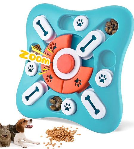 Dog Puzzle Toys, Treat Dispensing Dog Enrichment Toys for IQ Training and Brain Stimulation, Interactive Mentally Stimulating Toys as Gifts for Puppies, Cats, Dogs