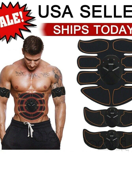 Load image into Gallery viewer, Electric Muscle Toner Machine ABS Toning Belt Simulation Fat Burner Belly Shaper
