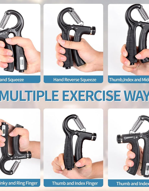 Load image into Gallery viewer, Grip Strengthener Forearm Strengthener Hand Grips Strengthener Kit - 5 Pack Adjustable Resistance
