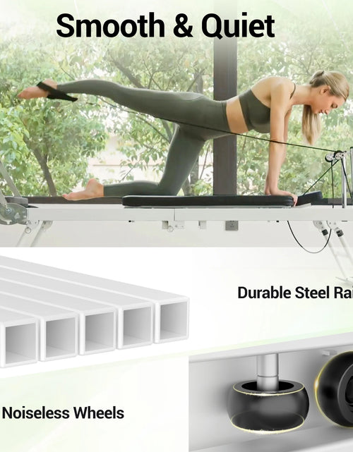 Load image into Gallery viewer, Foldable Pilates Equipment for Home Workouts,Balanced Body Pilates Reformer Machine for Home and Gym, Pilates Exercise Equipment with Jump Board, Additional 4 Springs
