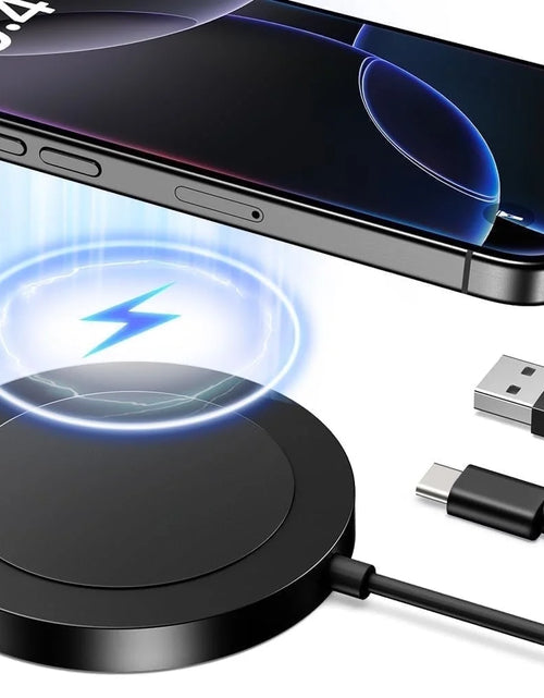 Load image into Gallery viewer, Wireless Charger - Charging Pad Compatible for Iphone 16/16 Pro/16 Plus/16 Pro Max/ 15/15 Pro/15 Plus/15 Pro Max/14/13/12/11 &amp; Airpods 3/2/Pro
