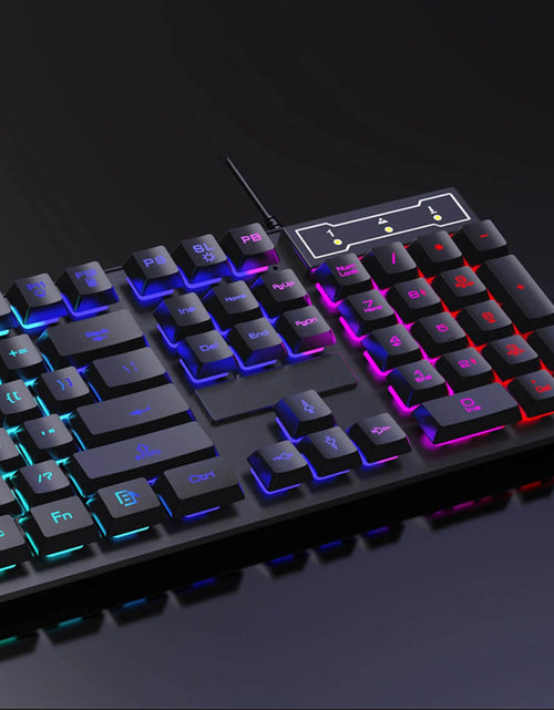 Load image into Gallery viewer, Keyboard and Mouse Set Combo, Wired RGB Backlit Computer Keyboard with USB RGB Gaming Mouse Design for Windows PC Laptop Desktop Notebook-Fv-Q305S
