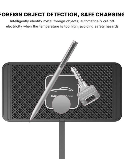 Load image into Gallery viewer, Wireless Car Phone Charger Fast Charging Pad Mat for Iphone Samsung Universal
