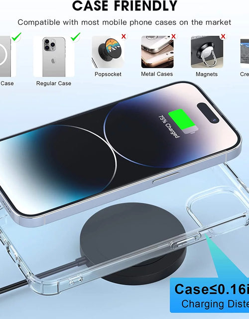 Load image into Gallery viewer, Wireless Charger - Charging Pad Compatible for Iphone 16/16 Pro/16 Plus/16 Pro Max/ 15/15 Pro/15 Plus/15 Pro Max/14/13/12/11 &amp; Airpods 3/2/Pro
