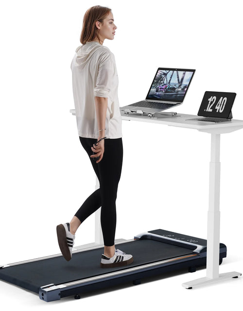 Load image into Gallery viewer, Walking Pad under Desk Treadmill with Remote Control Lightweight 2 in 1 Exercise Treadmill 0.6 to 3.8 Speed Range for Home Office Workout
